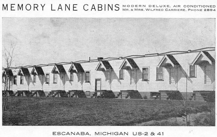 Memory Lane Motel - Vintage Postcard